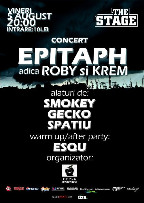 Trupa 'Epitaph' revine ! Live @ The Stage, Bacau